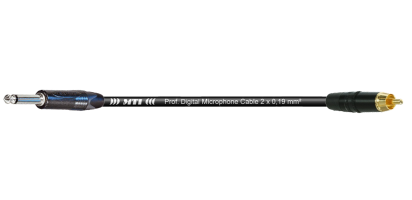 MTI Digital Micro-Cable, Klinke 2p./RCA Cinchstecker, 2,0 m