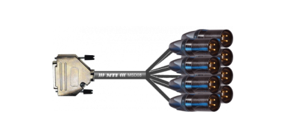 MTI Prof. Analog-Loom D-Sub-female 25p./XLR-male, Goldkontakte, 1,0 m