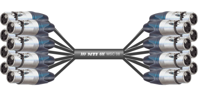 MTI Analog-Loom, XLR-fem./fem. 3p., 8Ch., 4,0 m