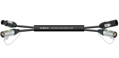 MTI CAT.5e AWG26/7, 2x EtherCon/ PowerCon True1-TOP fem./male VG 3x 2,5 mm², 75,0 m