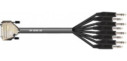 MTI First Class Analog-Loom, MTI D-Sub-male 25p./Klinke 3p., 8Ch., 3,0 m