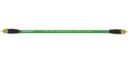 MTI S/PDIF-Cable, 2x Cinch-St., Goldkkte., grün