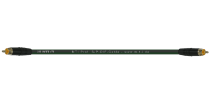 MTI S/PDIF-Cable, 2x Cinch-St., Goldkkte., schwarz