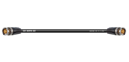 MTI/Belden Video-Cable, 2x BNC 75 Ohm, Goldkte., SDI/HDTV/VOLLBILD, 1,0 m