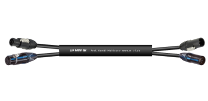 MTI Prof. DMX-Kombi-Core 1x Powercon TRUE1-TOP IN/OUT XLR-fem./male 5pol., 1,5 m
