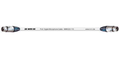 MTI Prof. DMX-Cable, 2x XLR-fem. 5p., weiss, 1,0 m