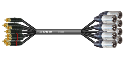 MTI Analog-Loom, XLR-male 3p./RCA Cinch, 8Ch., 8,0 m
