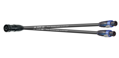 MTI LS-Breakout, 4x 2x4,0mm², Speakon, 1x 8p.female Metall sw./4x male, 0,5 m