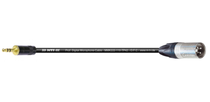 MTI Digital Micro-Cable, XLR-male 3p./Mini-Klinke 3p., 0,3 m