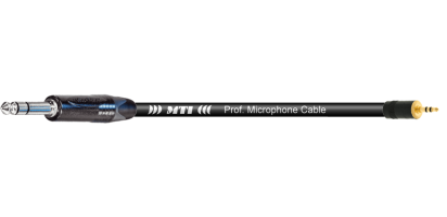 MTI Digital Micro-Cable, Klinke 6,3-3p./Mini-Kl. 3p., schwarz