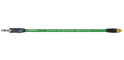 MTI S/PDIF-Cable, 1x RCA Cinch-St./Klinke 2pol., grün, 0,5 m