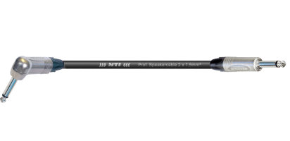 MTI Speakercable, 2x1,5mm², Neutrik winkel-Kl./Kl., 1,0 m