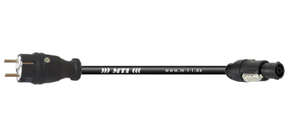 MTI TITANEX Lastverlängerung, Schuko St. Gummi/PowerCon True1-TOP, 3x 2,5mm², 20,0 m