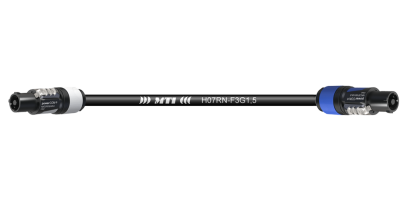 MTI-TITANEX Lastkabel, Powercon bl./gr., 3x 1,5mm²