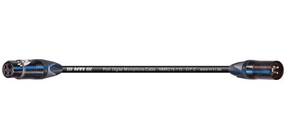 MTI Digital Micro-Cable, Neutrik XLR-fem./male 3p. schwarz, 2,0 m