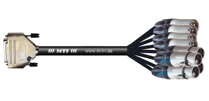 MTI Digital-Loom, D-Sub-male 25p./XLR-fem./male, TDAE, 1,0 m