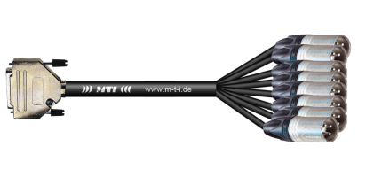 MTI First Class Analog-Loom, D-Sub-male 25p./XLR-male 3p., 8Ch.