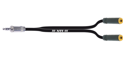 MTI Digital Micro-Cable, Mini-Kl.-Bu./Mini-Kl.-Bu. 3p.sw., Goldkte., 3,0 m