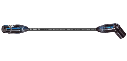 MTI Digital Micro-Cable, XLR-fem./male 3p. schwarz, 7,5 m