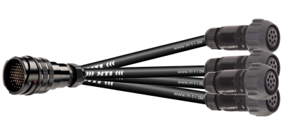 MTI Splissadapter, 32x 1,5 mm², PACOM 37p. male o.Ü.- 4x 8p. fem. m.Ü.