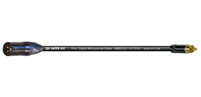 MTI Digital Micro-Cable, XLR-male 3p. sw. gold/Cinch-gold