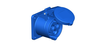 MTI-CEE-Einbaukupplung 3p., 16 Ampere, blau