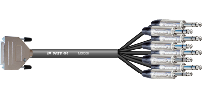 MTI Analog-Loom, D-Sub 25p. female/8x Klinke 3p., 8Ch.