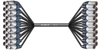 MTI Prof. Analog-Loom, XLR-fem./male 3p., 16Ch.