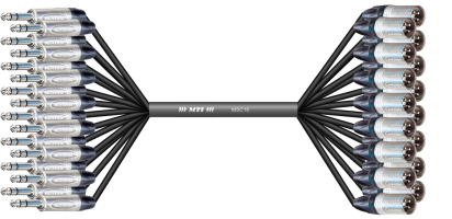 MTI Prof. Analog-Loom, XLR-male/Klinke 3p., 16Ch.