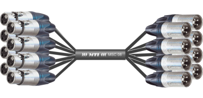 MTI Analog-Loom, XLR-fem./male 3p., 8Ch.