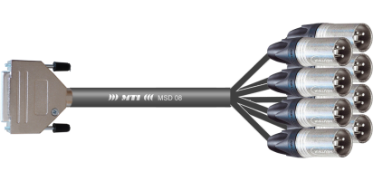 MTI First Class Analog-Loom, D-Sub-fem.25p./XLR-male 3p. 8 Ch.