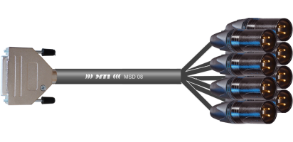 MTI First Class Analog-Loom, D-Sub-fem.25p./XLR-male 3p., Goldkte. 8 Ch.