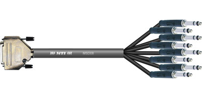 MTI First Class Analog-Loom, D-Sub-male 25p./TT-Phone 3p., 8Ch.