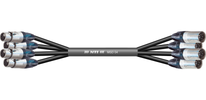 MTI First Class DMX-Loom 110 Ohm, XLR-fem./male 5p., 4 Ch.