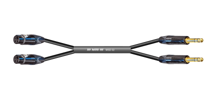 MTI First Class Digital-Loom, XLR-fem./Klinke 3p., 2 Ch., sw, gold