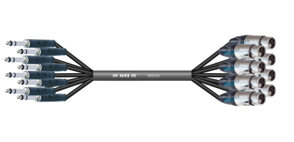 MTI First Class Analog-Loom, TT-Phone/XLR-fem. 3p., 8 Ch.