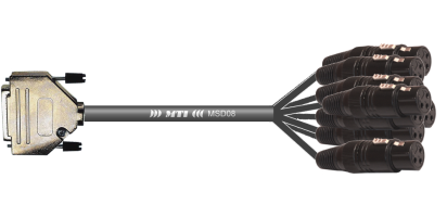 MTI Digital-Loom, D-Sub-male 25p./XLR-fem., APO