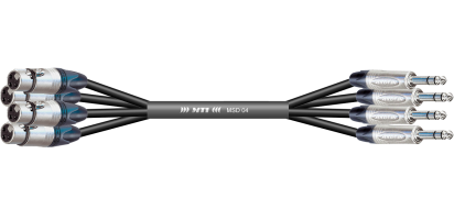 MTI First Class Digital-Loom, XLR-male/Klinke 3p., 4 Ch.