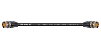 MTI Video-Cable, Belden 1694a (AWG18/RG6) 2x Neutrik BNC 75 Ohm, schwarz