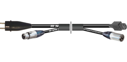 MTI Prof. Kombi-Core 1x Kaltg.-Bu./1x XLR-male auf 1x Schuko St.-VG/1x XLR-fem.