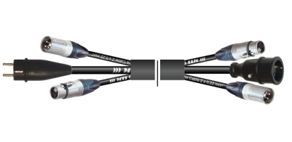 MTI Prof. 2x DMX-Kombi-Core, Schukost. XLR-fem./male 3p., Schukobu. XLR-male/fem. 3p.