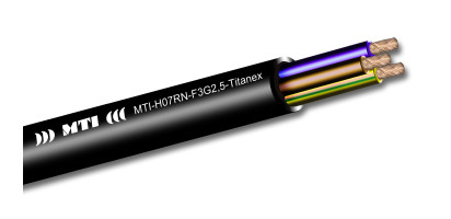 MTI Titanex Stromkabel, 3x 2,5 mm², Gummimantel