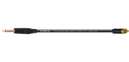 MTI Instr.-Cable TP7022, Klinke 2pol.sw./RCA Cinch Goldkontakte, schwarz