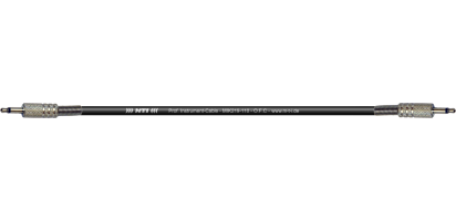 MTI Instr.-Cable, 2x Mini-Klinke 2pol., schwarz