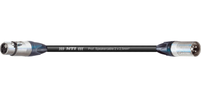 MTI Speakercable, 2x 2,5mm², Neutrik XLR-fem./male