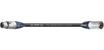 MTI Speakercable, 2x4,0mm², Neutrik XLR-fem./male