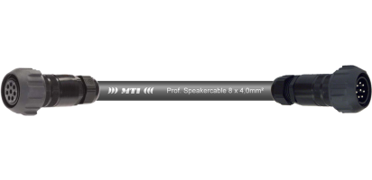 MTI Speakercore, 8x 4,0 mm² Rigging, PACOM 8p. female/male m. Ü.-Mutter