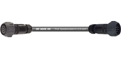 MTI Speakercore, 8x 2,5mm², PACOM 8pol. fem. m.Ü./male m.Ü.