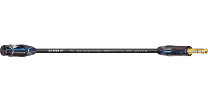 MTI Digital Micro-Cable, XLR-fem. 3p./Klinke 3p., Goldpins