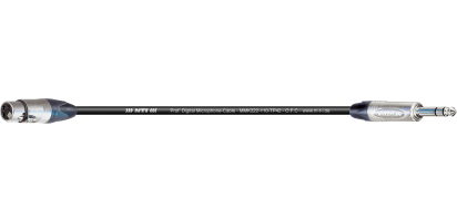 MTI Digital Audio-Adapter, Neutrik XLR-fem./Klinke 3p., -20db, 1,0 m